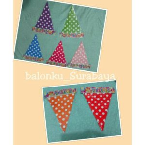 bunting flag polkadot