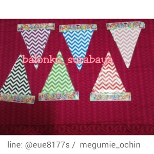 bunting flag zig zag