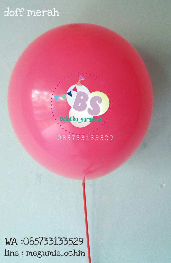 Balon latex , balon doff, balon latex merah, balon doff merah, balon natal, balon agustusan, balon dekorasi, balonku Surabaya, 085733133529