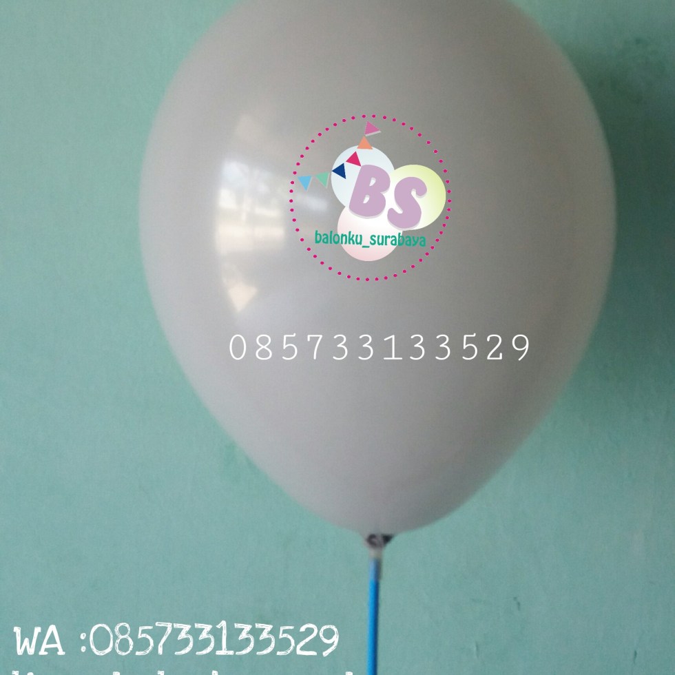 balon warna abu - abu, balon latex, balon adalima, balon doff, balon metalik