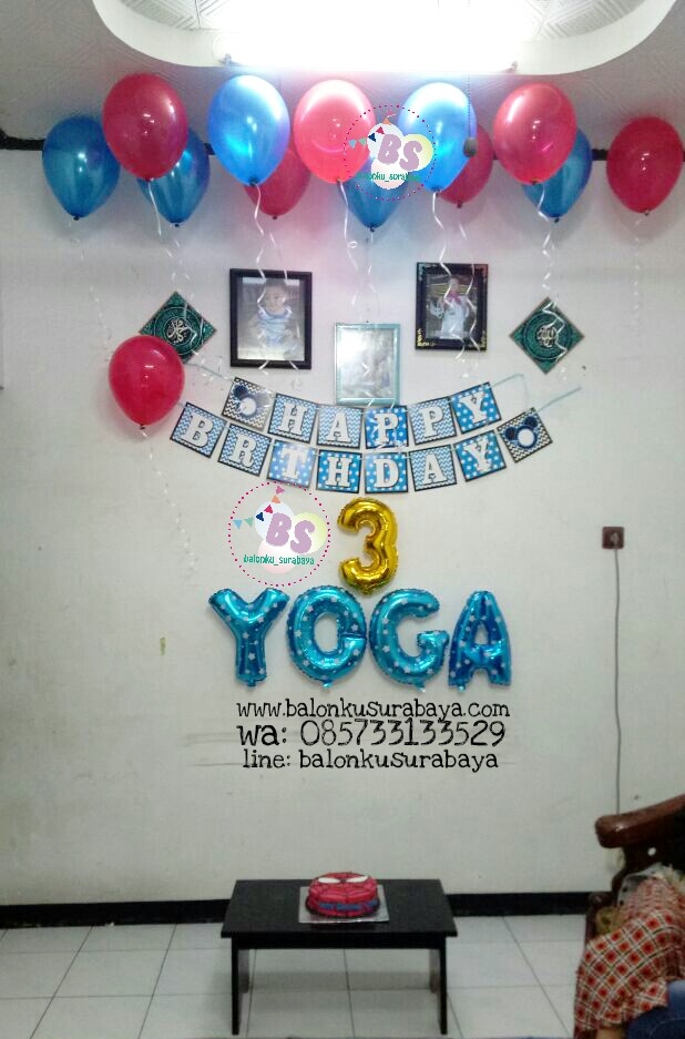 ulang tahun anak tema spiderman, ulang tahun tema merah dan biru