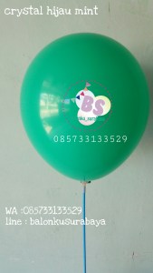 Balon crystal, balon doff, balon metalik, balon gas, balon dekorasi, balon surprise, balon hijau