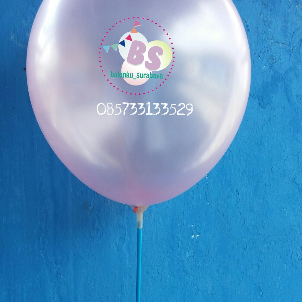 balon latex metalik pink, distributor balon