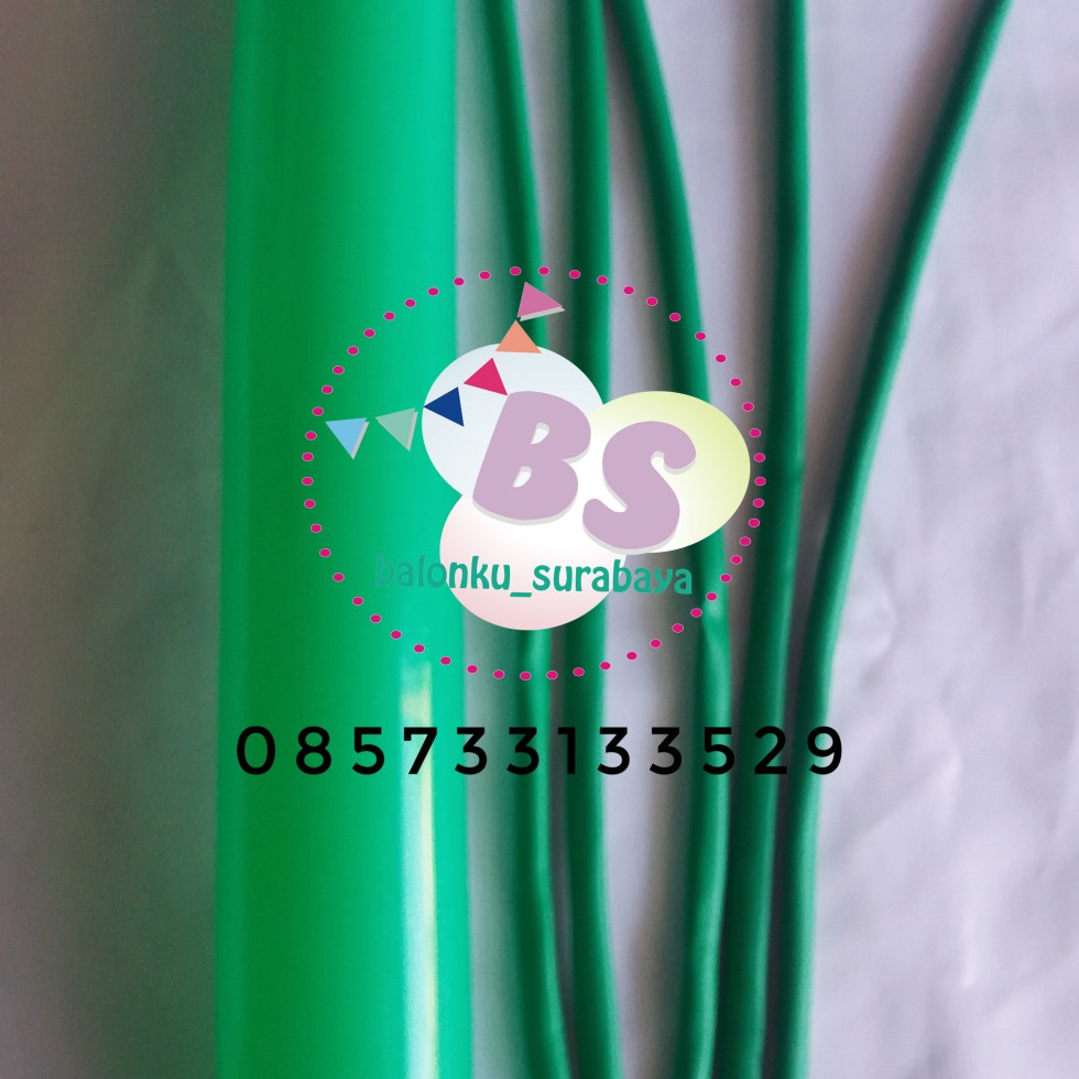 Balon Panjang, Balon Twist , Balon Pentil Warna Hijau Mint, distributor balon, balon dekorasi, balon promosi, party planner
