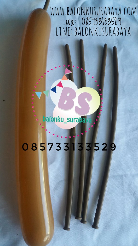 Balon Panjang,Balon Twist, Balon Pentil Warna Coklat Tua, distributor balon, balon promosi,party planner, dekorasi balon
