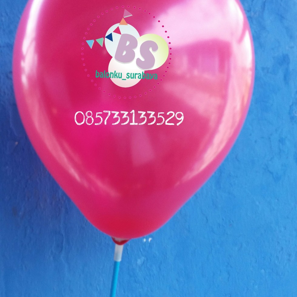 Balon Latex Metalik Merah Balon Latex Metalik Merah, ukuran 11 inch, distributor balon