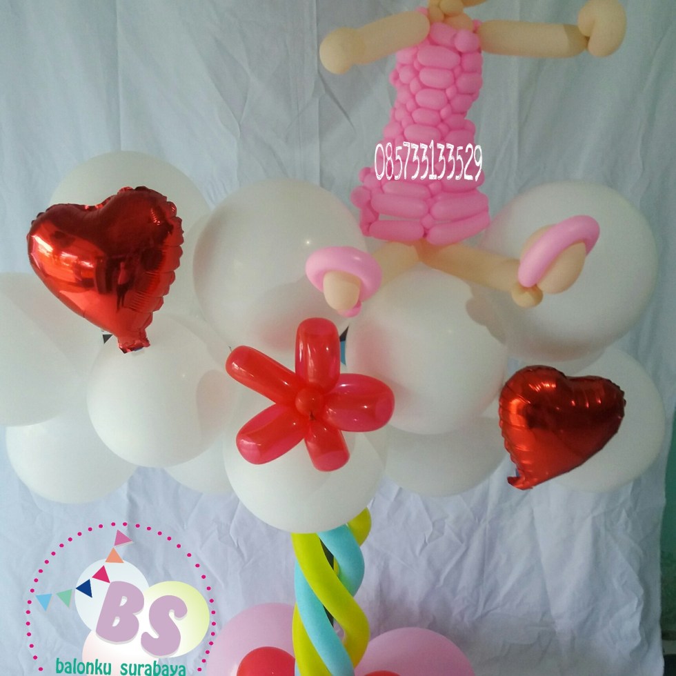Parcel Balon, dekorasi balon, balon bayi, balon baby shower, distributor balon