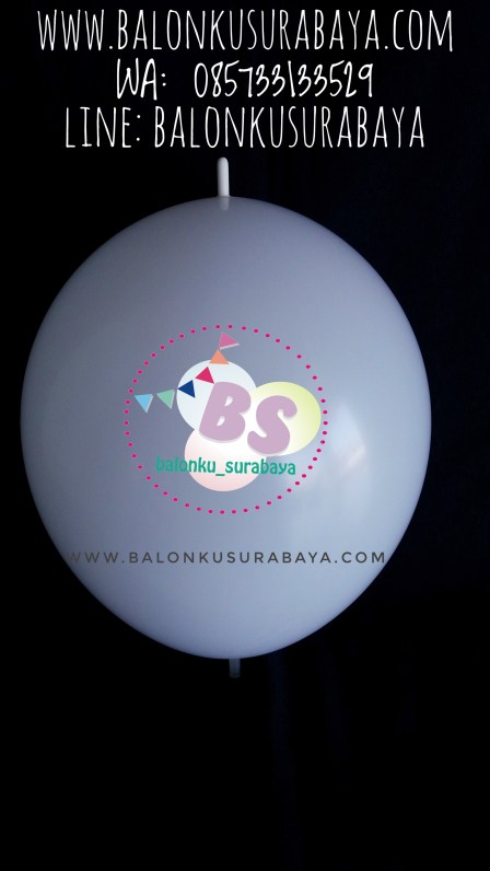 Balon Latex ekor, balon ekor, balon sambung, balon link, distributor balon, sablon balon, balon gas, balon promosi