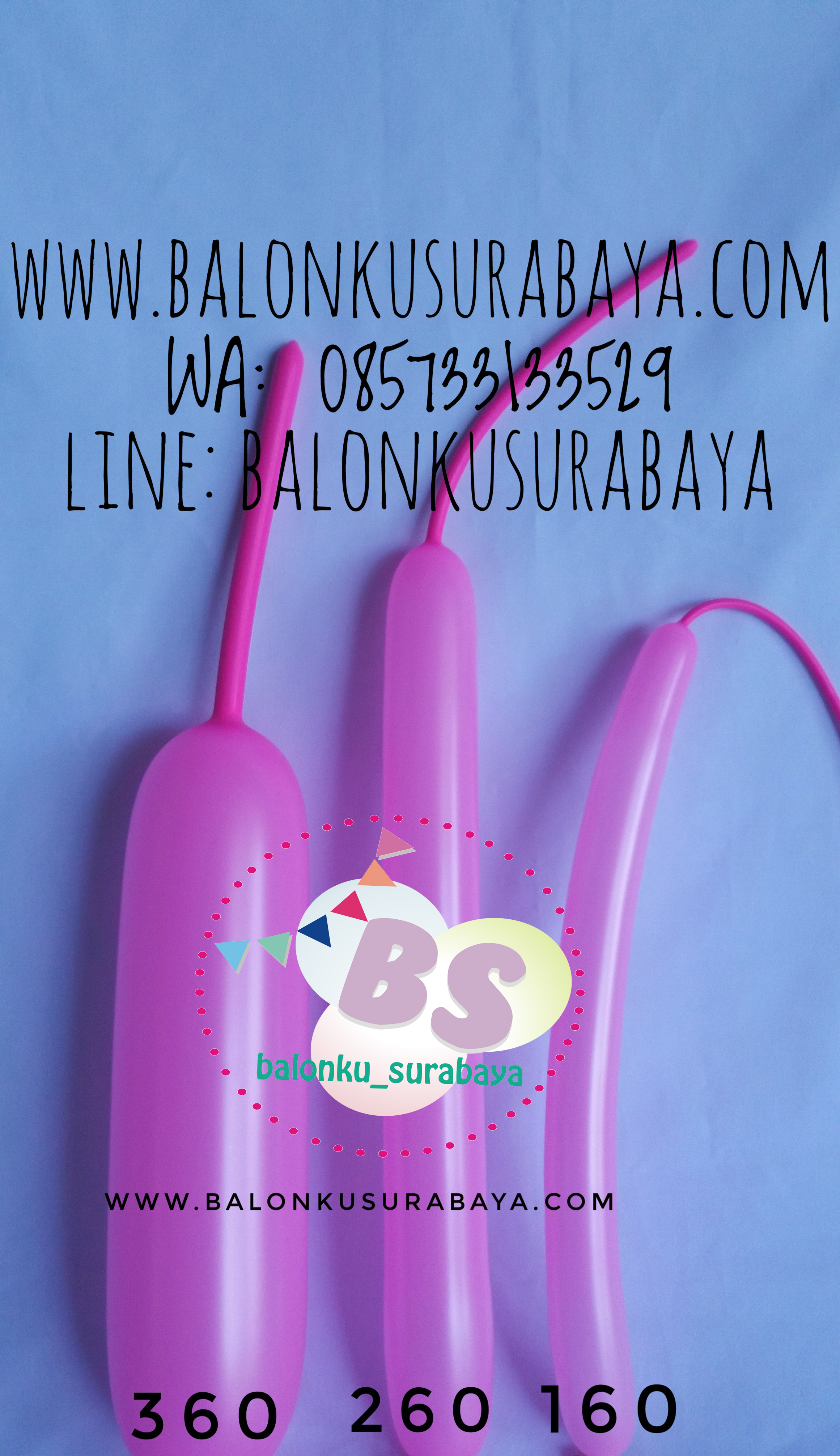 Balon Panjang,Balon Twist,Balon Pentil Warna Kulit, distributor balon, balon dekorasi, balon promosi, party planner