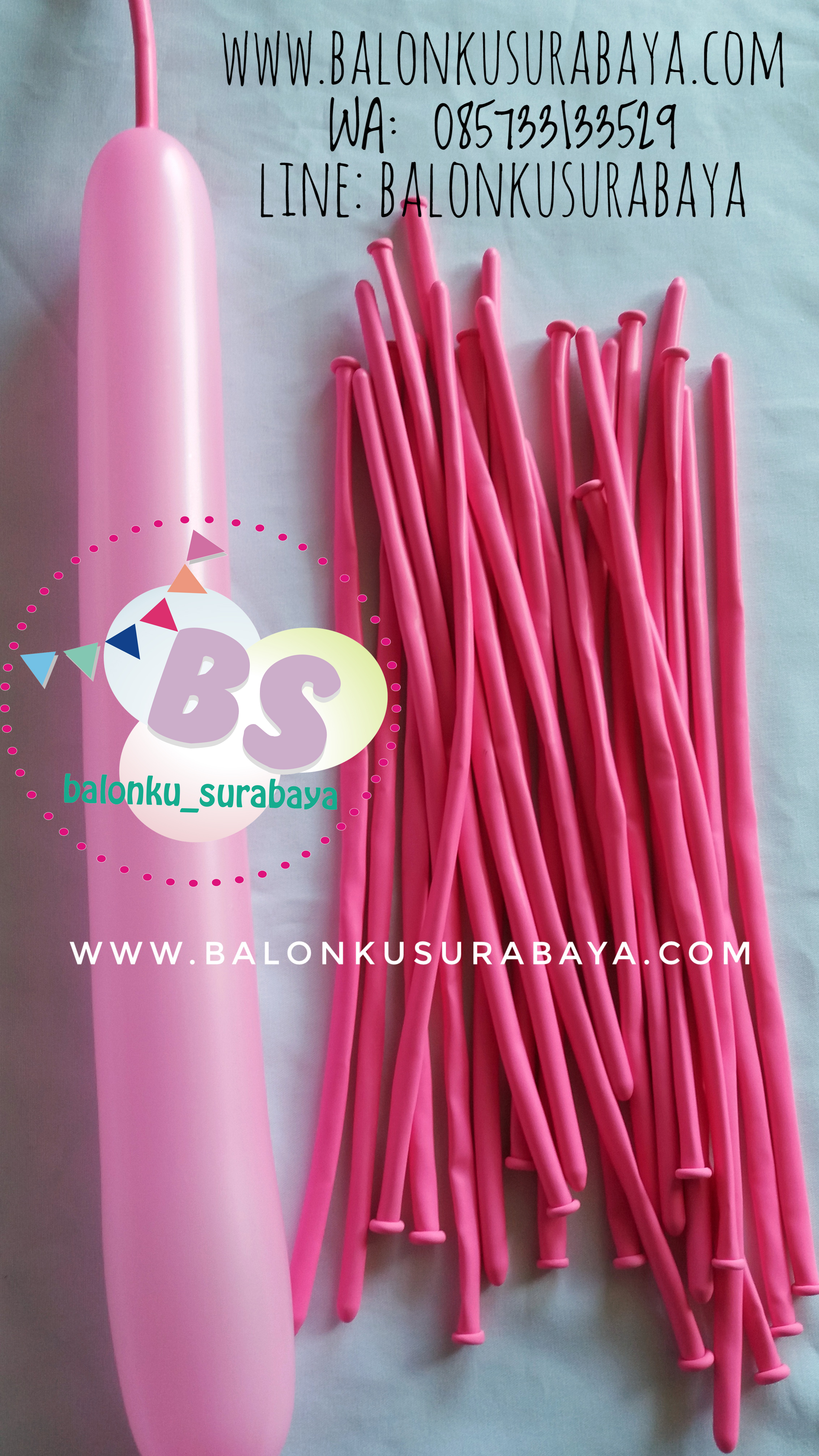 Balon Panjang,Balon Twist,Balon Pentil Warna Kulit, distributor balon, balon dekorasi, balon promosi, party planner