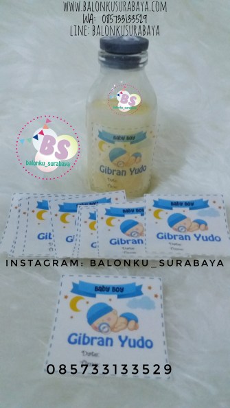 Stiker Label Asi, Stiker Botol, Balon Sablon, Balon Promosi, Dekor Balon, Party Planner