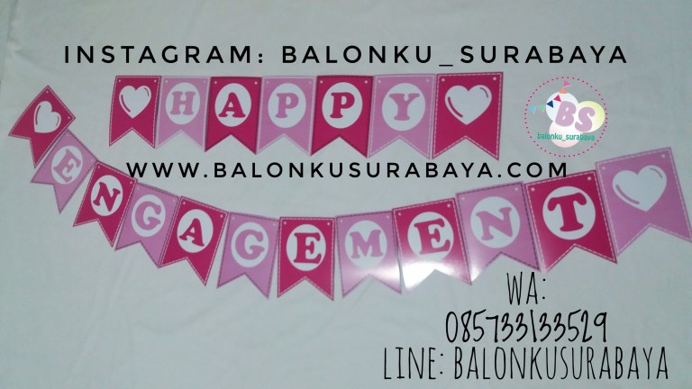 Bunting Flag Custom Nama, Bunting flag Aqiqah, party planner, dekorasi balon, distributor balon, balon print, balon promosi, balon gas