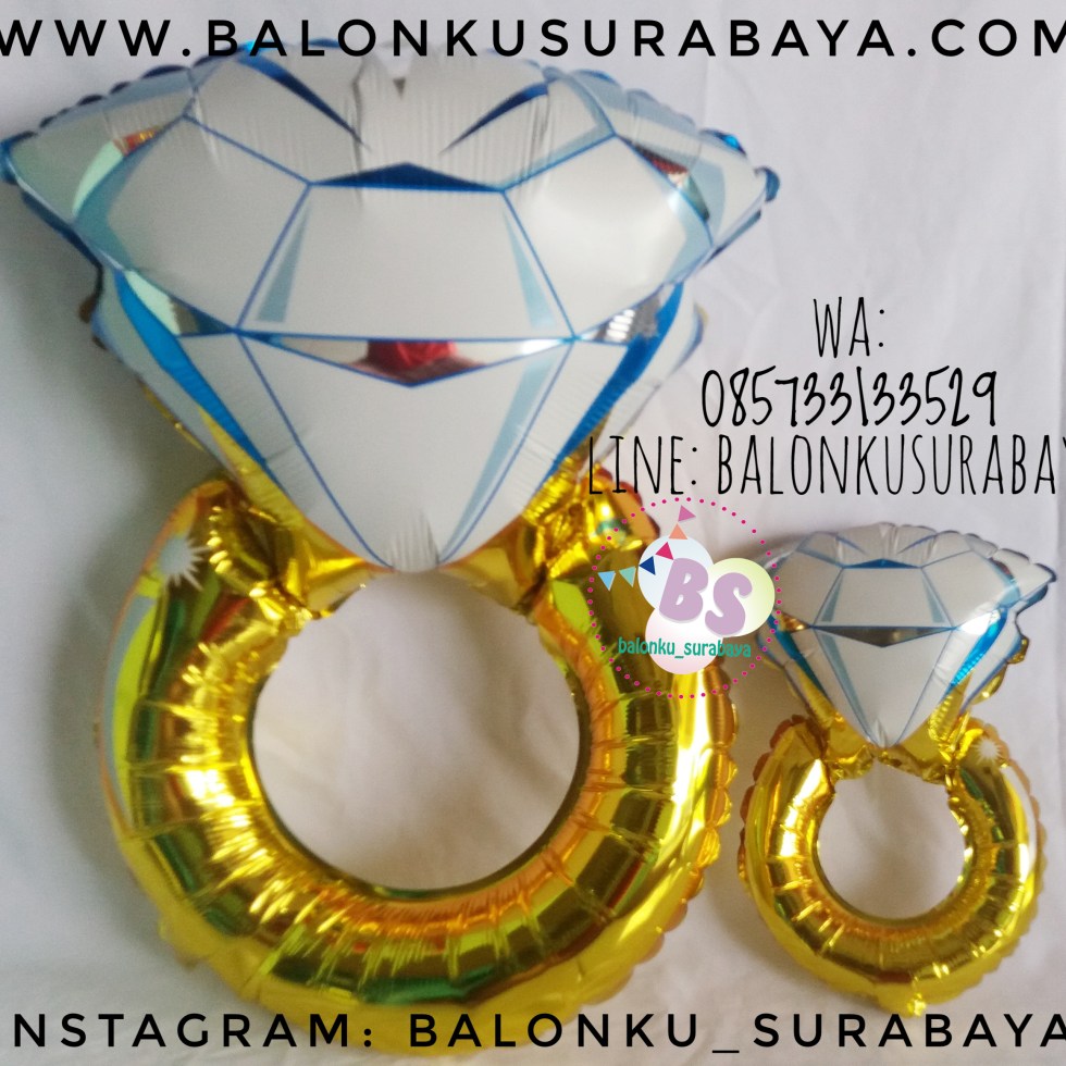Jual Balon Foil Cincin, Jual balon foil, Jual balon latex, Balon sablon, Balon Custom, Dekorasi balon, Balon Promosi, Balon gas surabaya