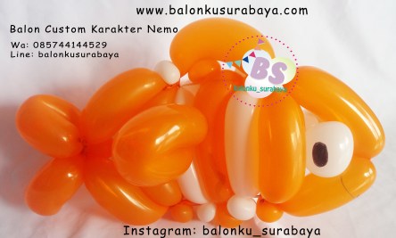 Balon Custom Karakter Nemo