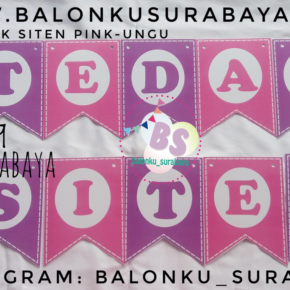 Jual tulisan dinding tedak siten, Jual Balon tongkat karakter, Jual balon foil, Jual balon latex, Balon sablon, Balon Custom, Dekorasi balon, Balon Promosi, Balon gas surabaya