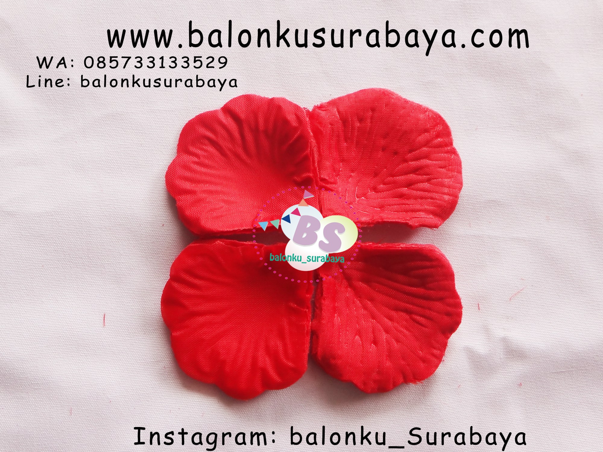 Jual rose petal, jual kelopak mawar tiruan, jual bunga tabur dekorasi balon photobooth, dekorasi tedak siten, Jual Balon Sablon, Jual Balon Promosi, Dekorasi Ulang Tahun Anak Sederhana, Jual Balon tongkat karakter, Jual balon foil, Jual balon latex, Balon sablon, Balon Custom, Dekorasi balon, Balon Promosi, Balon gas surabaya