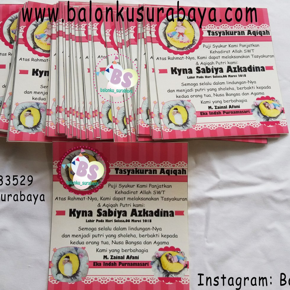 Stiker Aqiqah, jual balon print , jual balon gas, toko balon surabaya, alamat toko balon, balon promosi, balon sablon, balon gate, balon print, dekorasi balon, balon dekorasi, balon ulang tahun, supplier balon, balon print