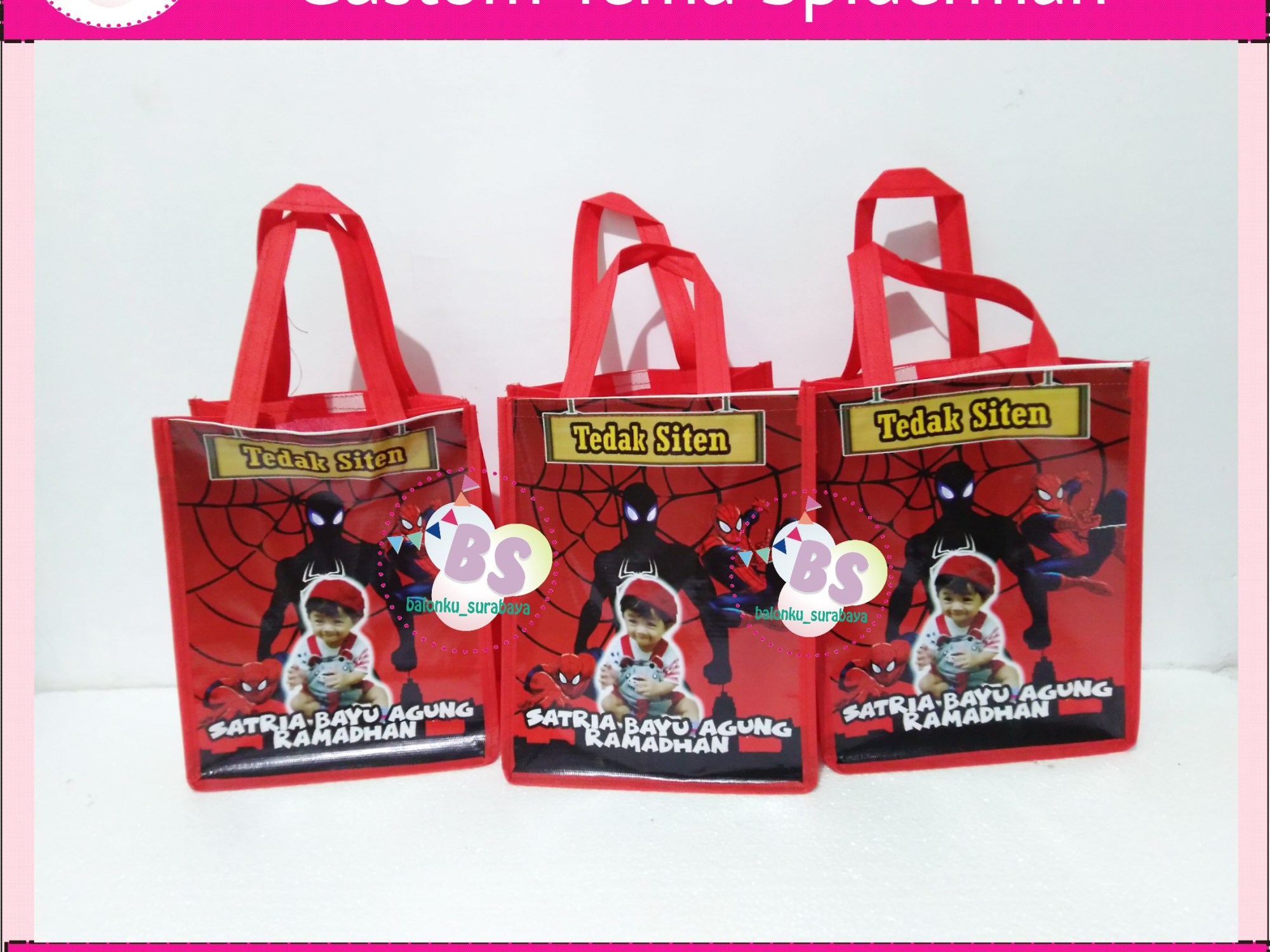 tas ulang tahun anak, BAlon Gas,Bunga dekorasi,Rangkaian bunga artificial, Buket bunga, buket bunga mawar, harga buket bunga,Balon sablon, balon Printing, balon promosi, , Perlengkapan ulang tahun, Balon latex , balon doff, balon latex, balon doff merah, balon natal, balon agustusan, balon dekorasi, balonku Surabaya, 085733133529