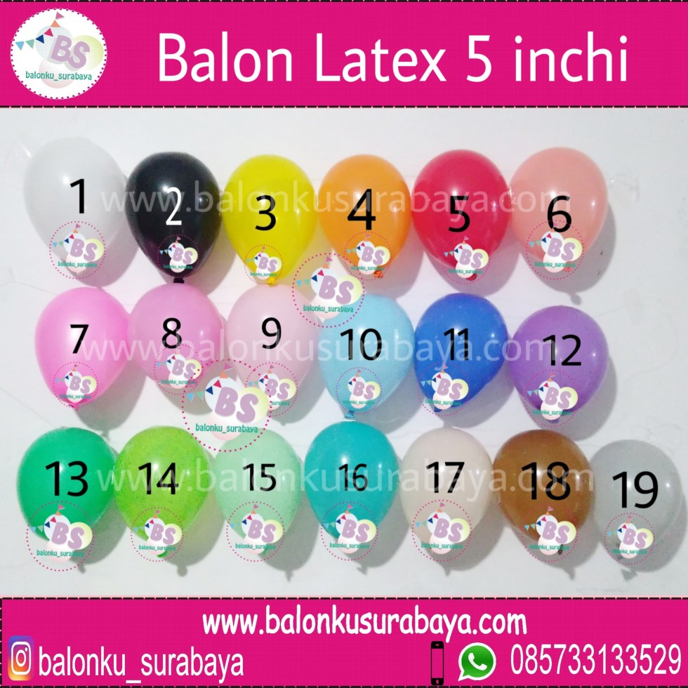 jual balon latex doff, jual balon 5 inch, jual balon sablon