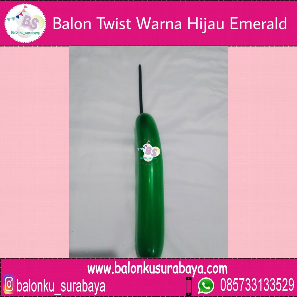 jual balon latex twist hijau emerald, BAlon Gas,Bunga dekorasi,Rangkaian bunga artificial, Buket bunga, buket bunga mawar, harga buket bunga,Balon sablon, balon Printing, balon promosi, Perlengkapan ulang tahun, Balon latex , balon doff, balon natal, balon agustusan, balon dekorasi, balonku Surabaya, 085733133529