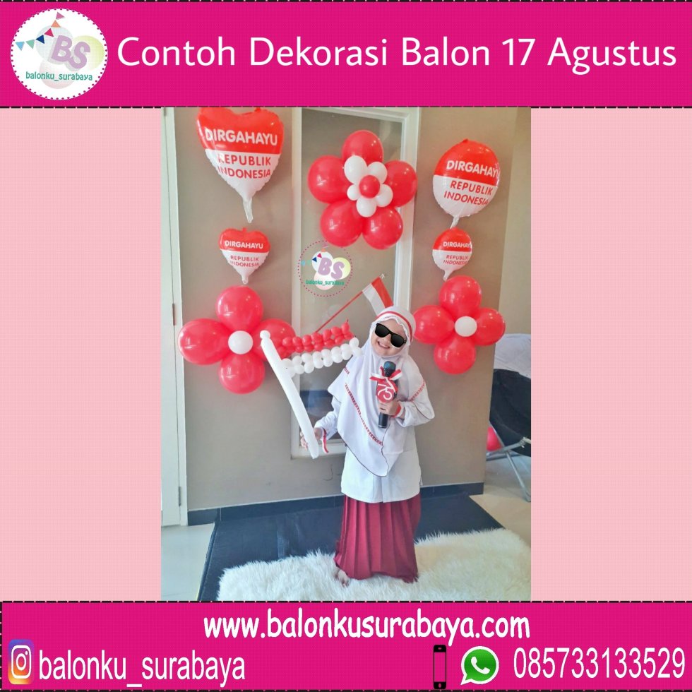 dekorasi balon 17 agustus, balon bentuk bendera merah putih, balon ucapan ulang tahun warna merah, balon ucapan ulang tahun merah, balon ucapan ulang tahun anak balon ucapan warna peach, baln ucapan box coklat, jual balon latex twist hijau emerald, BAlon Gas,Bunga dekorasi,Rangkaian bunga artificial, Buket bunga, buket bunga mawar, harga buket bunga,Balon sablon, balon Printing, balon promosi, Perlengkapan ulang tahun, Balon latex , balon doff, balon natal, balon agustusan, balon dekorasi, balonku Surabaya, 085733133529