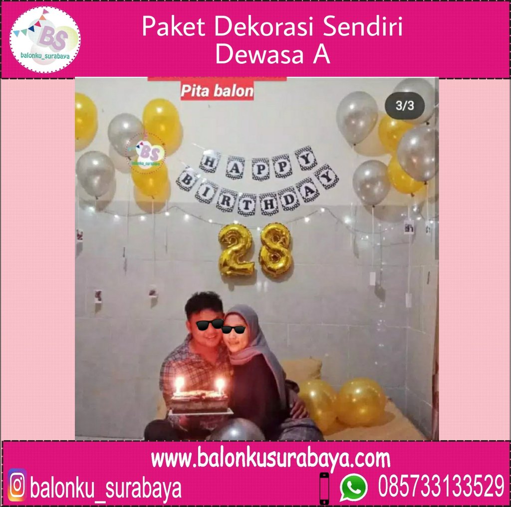 dekorasi balon ulang tahun suami , jual balon latex twist hijau emerald, BAlon Gas,Bunga dekorasi,Rangkaian bunga artificial, Buket bunga, buket bunga mawar, harga buket bunga,Balon sablon, balon Printing, balon promosi, Perlengkapan ulang tahun, Balon latex , balon doff, balon natal, balon agustusan, balon dekorasi, balonku Surabaya, 085733133529